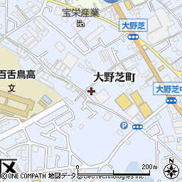 大阪府堺市中区大野芝町周辺の地図