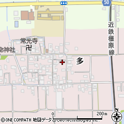 奈良県磯城郡田原本町多489周辺の地図