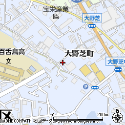大阪府堺市中区大野芝町周辺の地図