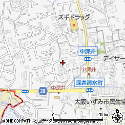 大阪府堺市中区深井中町1948-44周辺の地図