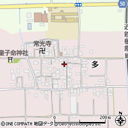 奈良県磯城郡田原本町多493周辺の地図