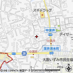 大阪府堺市中区深井中町1948-48周辺の地図