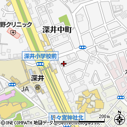 大阪府堺市中区深井中町3297周辺の地図