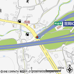 笠岡ＩＣ周辺の地図