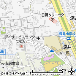 大阪府堺市中区深井中町1402-41周辺の地図