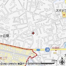大阪府堺市中区深井中町1121-8周辺の地図