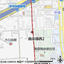 大阪府堺市東区日置荘原寺町350周辺の地図