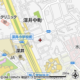 大阪府堺市中区深井中町3299周辺の地図