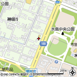八剣伝 水島神田店周辺の地図