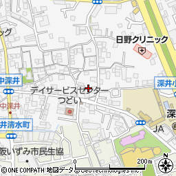 大阪府堺市中区深井中町1842周辺の地図