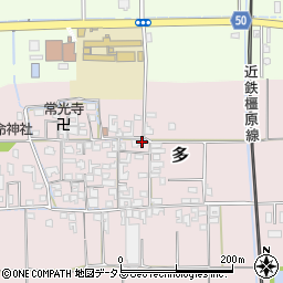 奈良県磯城郡田原本町多488-3周辺の地図