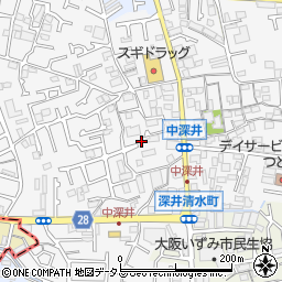 大阪府堺市中区深井中町1941-9周辺の地図