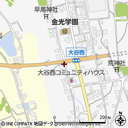 岡山県浅口市金光町大谷566-13周辺の地図
