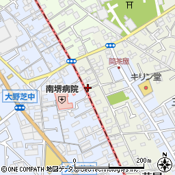 大阪府堺市東区草尾5周辺の地図
