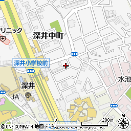 大阪府堺市中区深井中町3301周辺の地図
