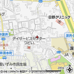 大阪府堺市中区深井中町1842-2周辺の地図