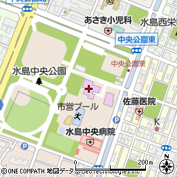 倉敷市立水島図書館周辺の地図