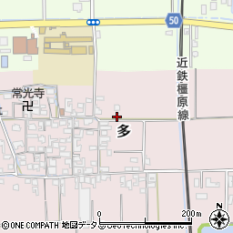 奈良県磯城郡田原本町多427周辺の地図