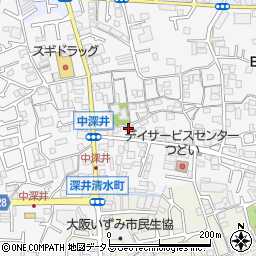 大阪府堺市中区深井中町1903周辺の地図