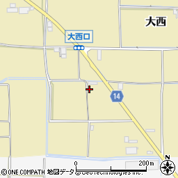 奈良県桜井市大西95周辺の地図