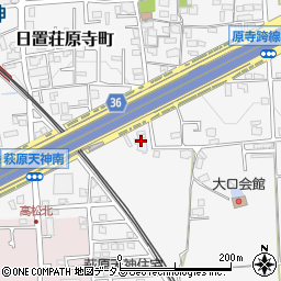 大阪府堺市東区日置荘原寺町236周辺の地図