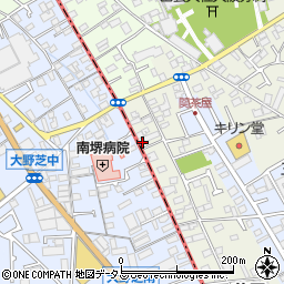 大阪府堺市東区草尾10周辺の地図