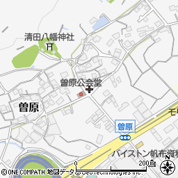 岡山県倉敷市曽原周辺の地図