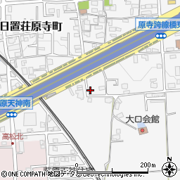 大阪府堺市東区日置荘原寺町276周辺の地図