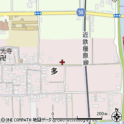 奈良県磯城郡田原本町多423-1周辺の地図
