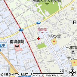 大阪府堺市東区草尾12-6周辺の地図
