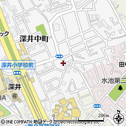 大阪府堺市中区深井中町1272-2周辺の地図
