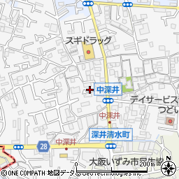 大阪府堺市中区深井中町1941周辺の地図
