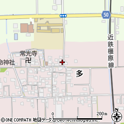 奈良県磯城郡田原本町多437-1周辺の地図