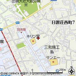 大阪府堺市東区草尾20周辺の地図