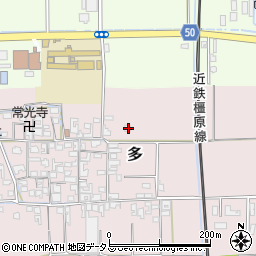奈良県磯城郡田原本町多427-2周辺の地図
