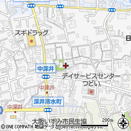 大阪府堺市中区深井中町1914周辺の地図