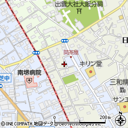 大阪府堺市東区草尾12周辺の地図