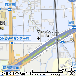 大阪府羽曳野市西浦1170周辺の地図