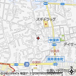 大阪府堺市中区深井中町1939周辺の地図