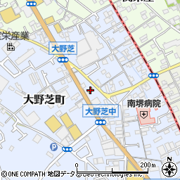 松屋堺大野芝店周辺の地図