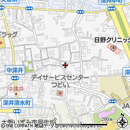 大阪府堺市中区深井中町1860周辺の地図