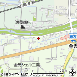 岡山県浅口市金光町佐方103-2周辺の地図