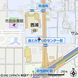 大阪府羽曳野市西浦1080-1周辺の地図