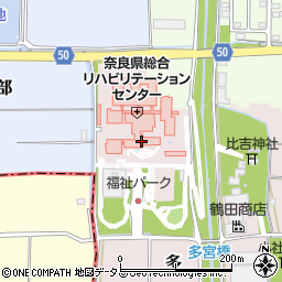 奈良県障害者総合支援センター内わかくさ愛育園周辺の地図