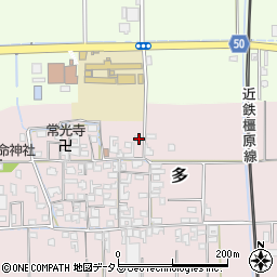 奈良県磯城郡田原本町多437-2周辺の地図