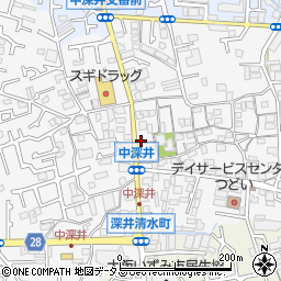 大阪府堺市中区深井中町1910周辺の地図