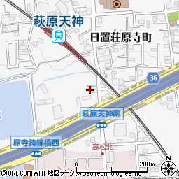 大阪府堺市東区日置荘原寺町122周辺の地図