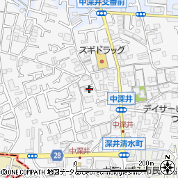 大阪府堺市中区深井中町1937周辺の地図