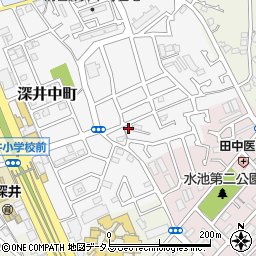 大阪府堺市中区深井中町483-1周辺の地図