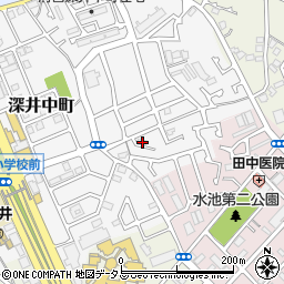大阪府堺市中区深井中町483周辺の地図